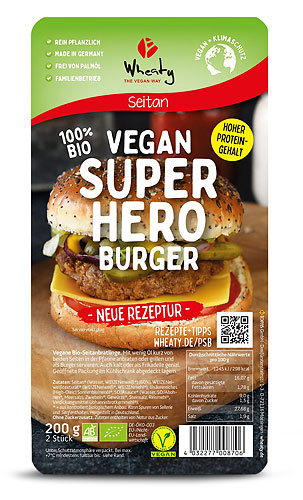 Wheaty Veganer Superhero Burger 660208