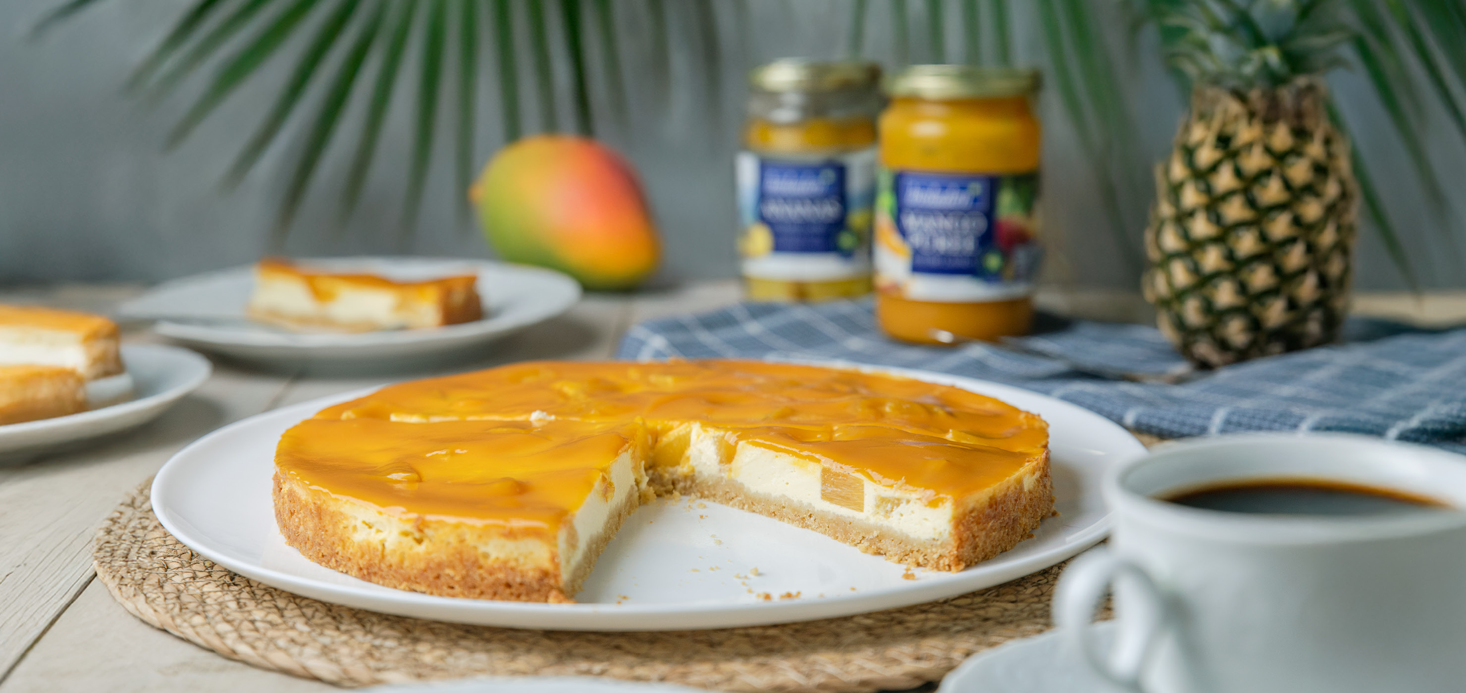 Exotische Früchte im Glas